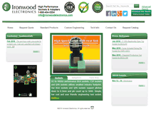 Tablet Screenshot of ironwoodelectronics.com